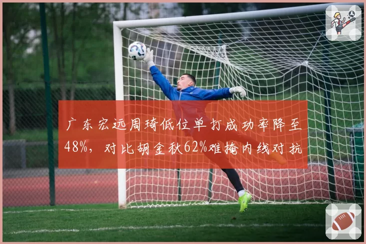 广东宏远周琦低位单打成功率降至48%，对比胡金秋62%难掩内线对抗下滑